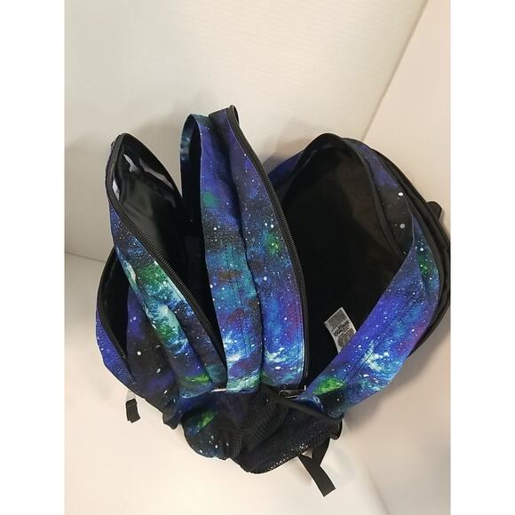 Jansport Big Student Backpack Galaxy Print Blue 34L Laptop Sleeve School Bag New - Picture 4 of 9